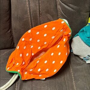Bright Orange Polka Dot Tote